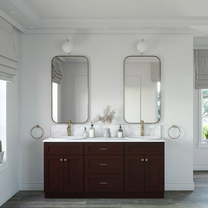 72" Vanity Drawer Base Cabinet + Double Door Vanity Cabinet (x2) + Toe Kick