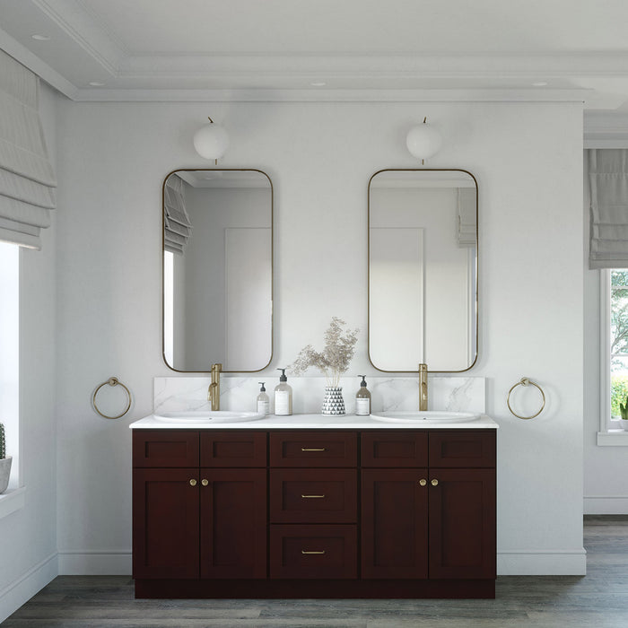 72" Vanity Drawer Base Cabinet + Double Door Vanity Cabinet (x2) + Toe Kick