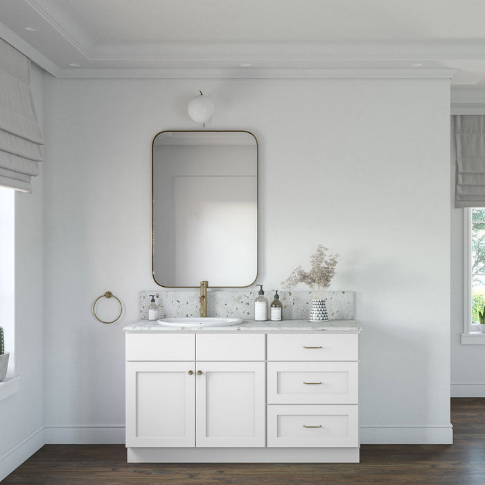 60" Vanity Drawer Base Cabinet + Double Door Vanity Cabinet + Toe Kick