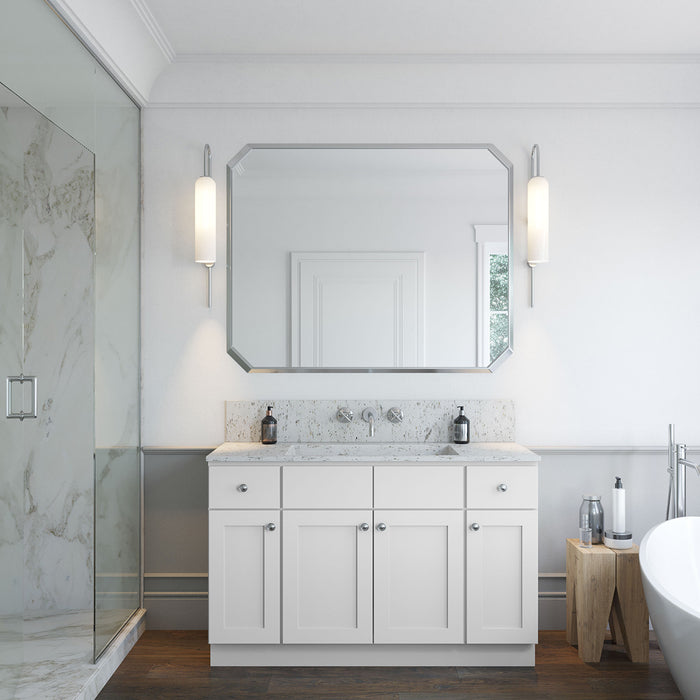 54" Double Door Vanity Cabinet + Single Door Base Vanity Cabinet (x2) + Toe Kick