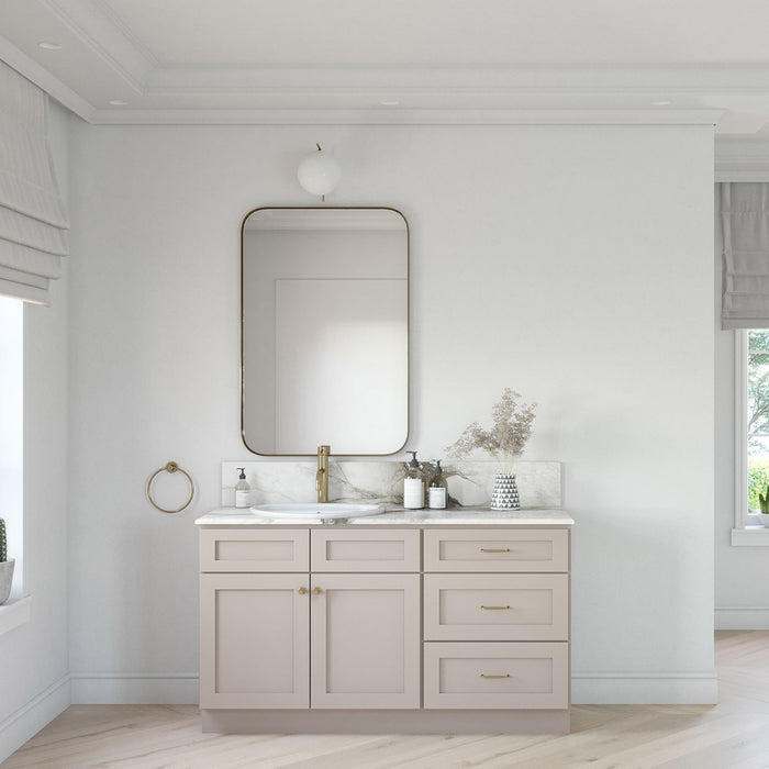 60" Vanity Drawer Base Cabinet + Double Door Vanity Cabinet + Toe Kick
