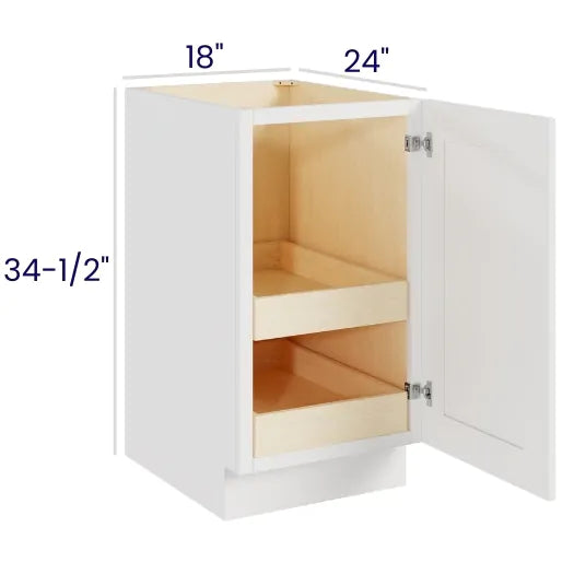 Full Height Single Door Bases With Two Rollouts (CS2)