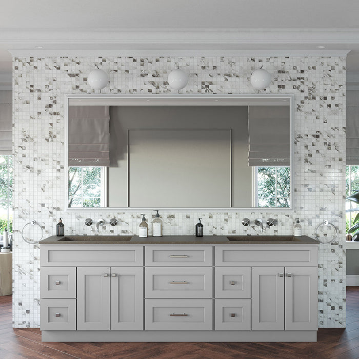 Single Door Vanity Combo Cabinet With Left Drawer (x2) + Vanity Drawer Base Cabinet + Toe Kick