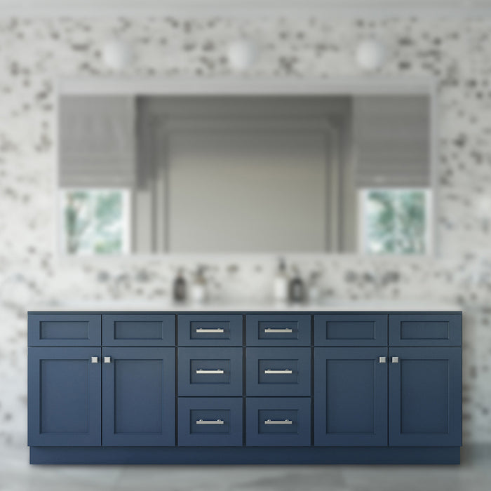 96" Vanity Drawer Base (x2) + Double Door Vanity (x2) + Toe Kick