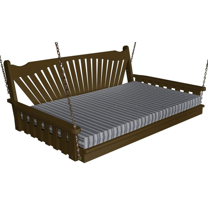 A&L Furniture Pine Fanback Swing bed