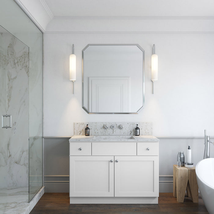 48" Double Door Vanity Sink Base Cabinet + Toe Kick