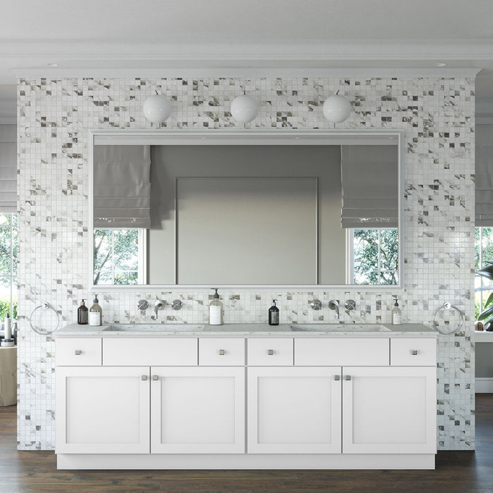 Easton White Slab Vanity