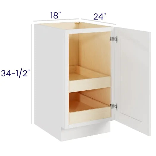 Full Height Single Door Bases With Two Rollouts (MSG)