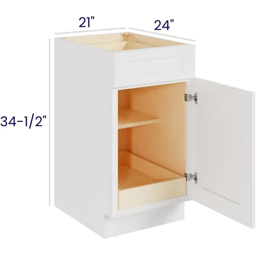 Single Door Single Drawer Bases With One Rollout (DS)