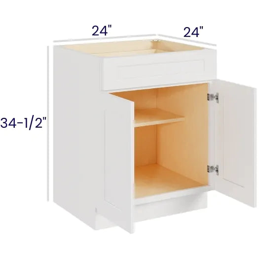 Double Door Single Drawer Bases (AWS)