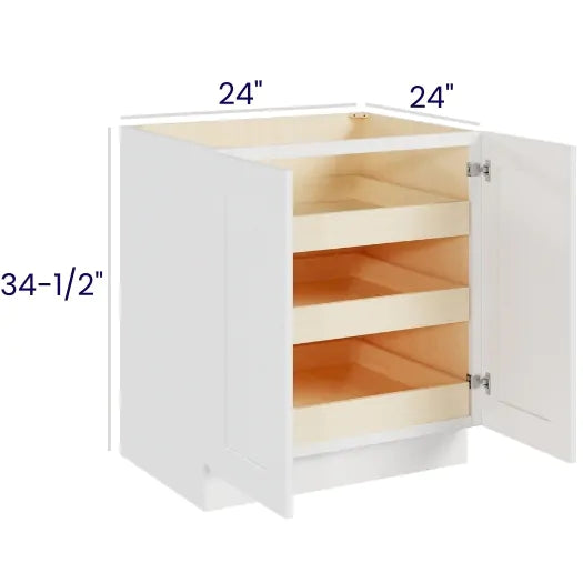 Full Height Double Door Bases With Three Rollouts (NBS)