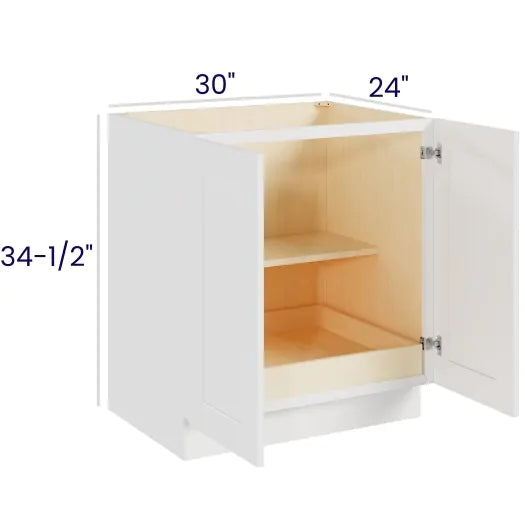 Full Height Double Door Bases With One Rollout