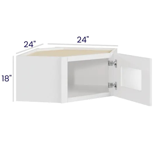 Diagonal Stacker Cabinets - 18" Tall - Finished Interior (MLW)