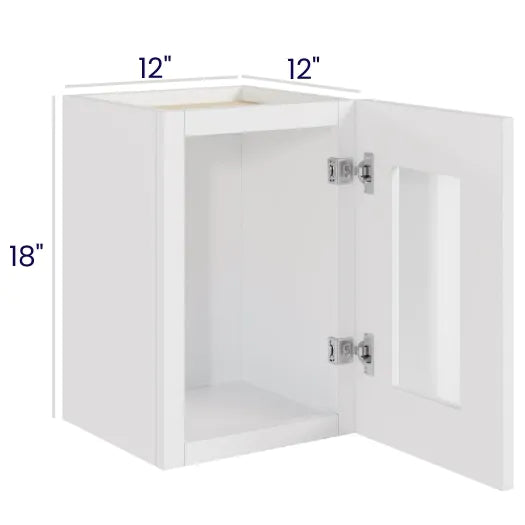 Single Door Stacker Cabinets - 18" Tall - Finished Interior (TBS)