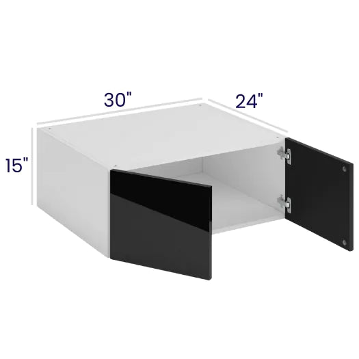 Refrigerator Wall Cabinets - Butt Doors