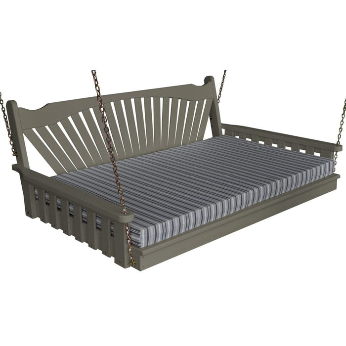 A&L Furniture Pine Fanback Swing bed