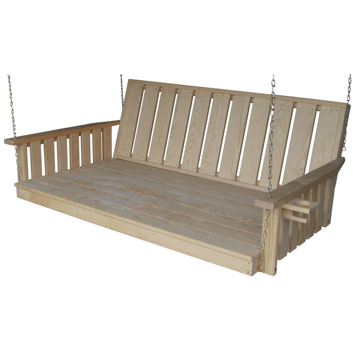 A&L Furniture Pressure Treated Pine 75″ Wingate Swing bed